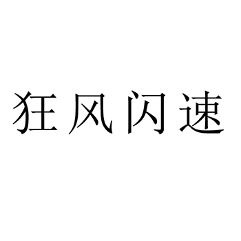 测量装置申请商标_注册 “狂风闪速”第9类电子产品